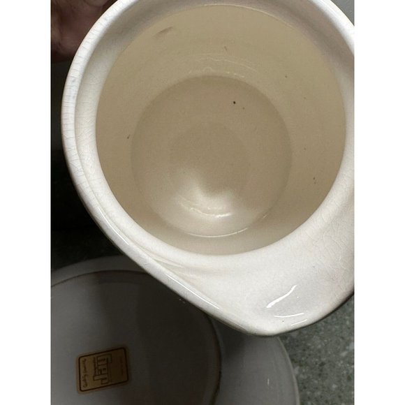 Vtg Jay Import Co Blue And White Fruit Pitcher & Bowl Water Pitcher Cottagecore - Picture 9 of 10